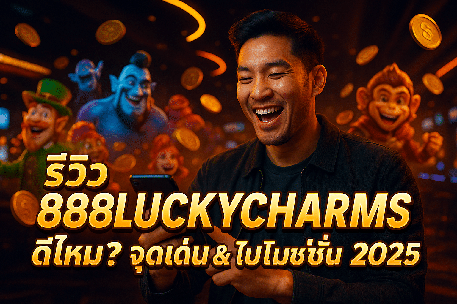 รีวิว 888LUCKYCHARMS ดีไหม? จุดเด่น & โปรโมชั่น 2025