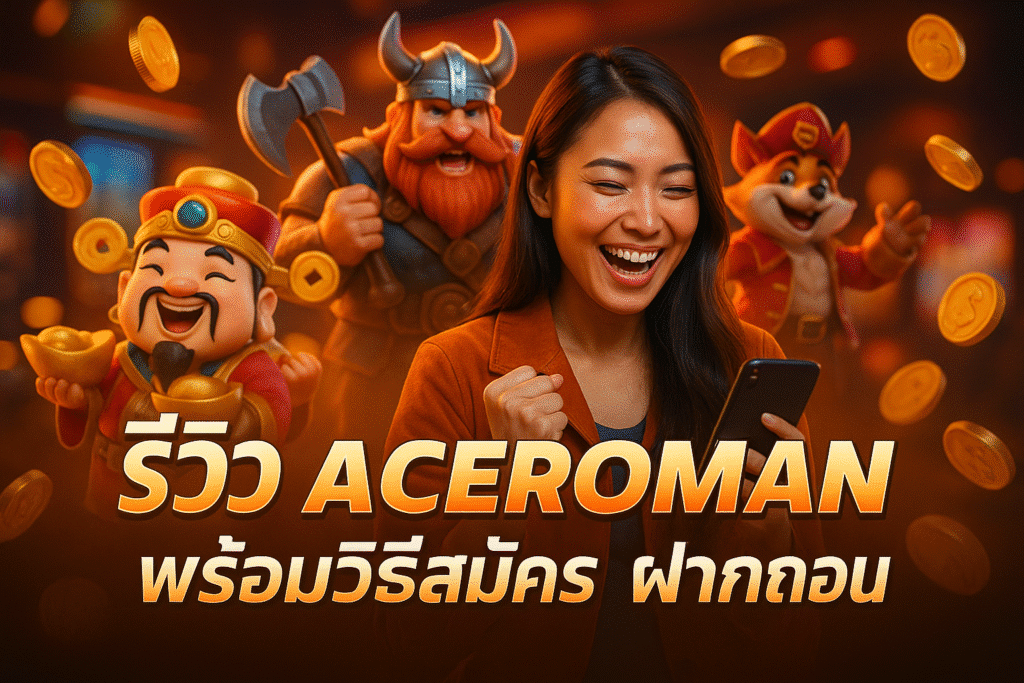 รีวิว ACEROMAN พร้อมวิธีสมัคร ฝากถอน