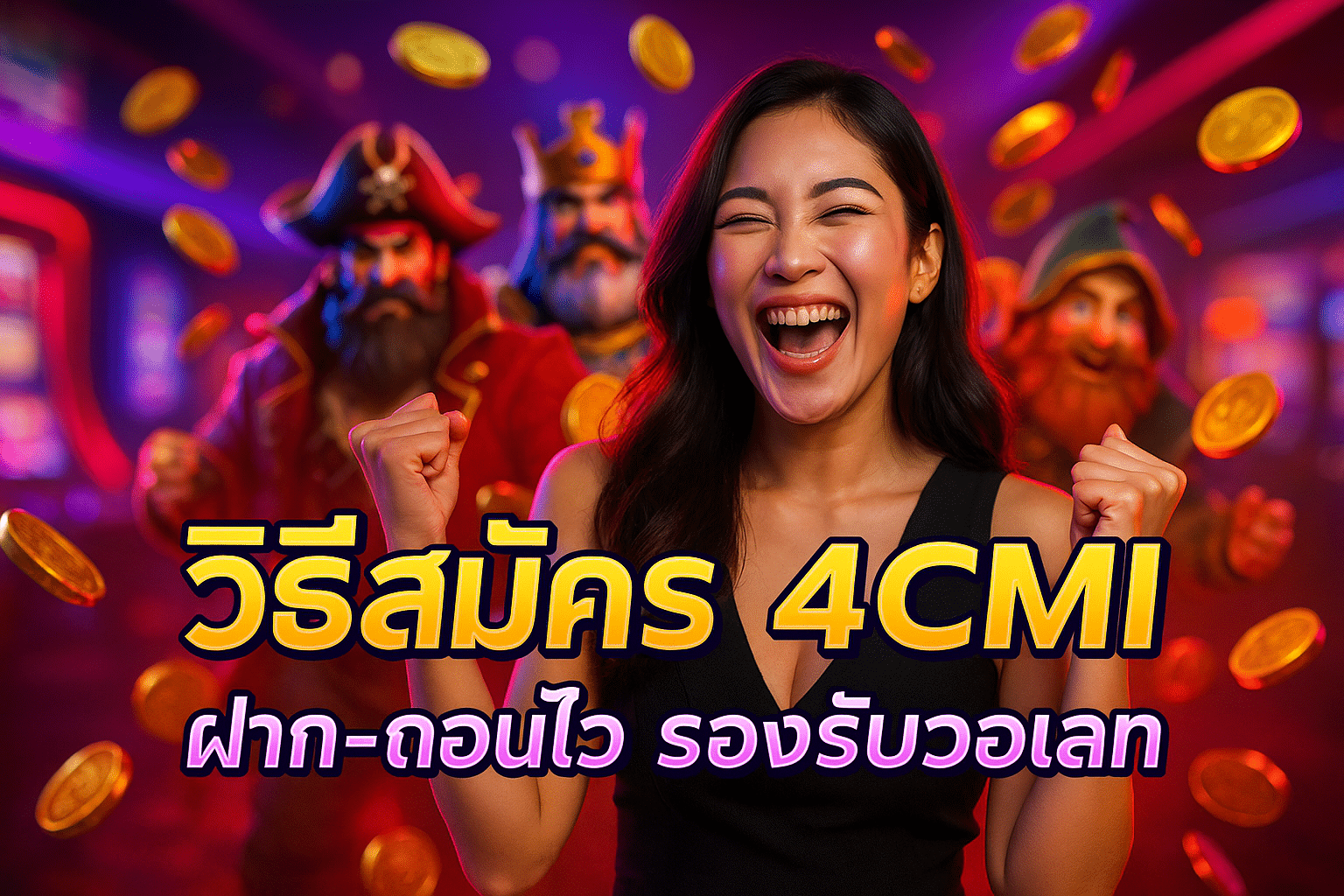 วิธีสมัคร 4CMI ฝาก-ถอนไว รองรับวอเลท