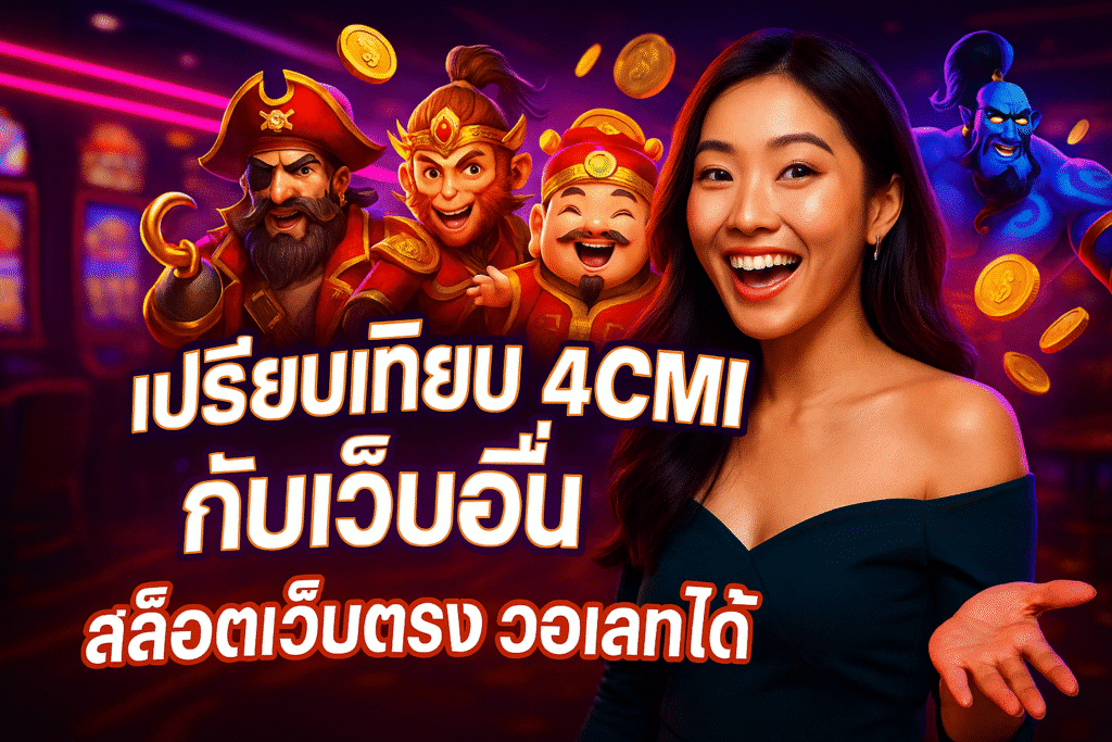 เปรียบเทียบ 4CMI กับเว็บอื่น สล็อตเว็บตรง วอเลทได้
