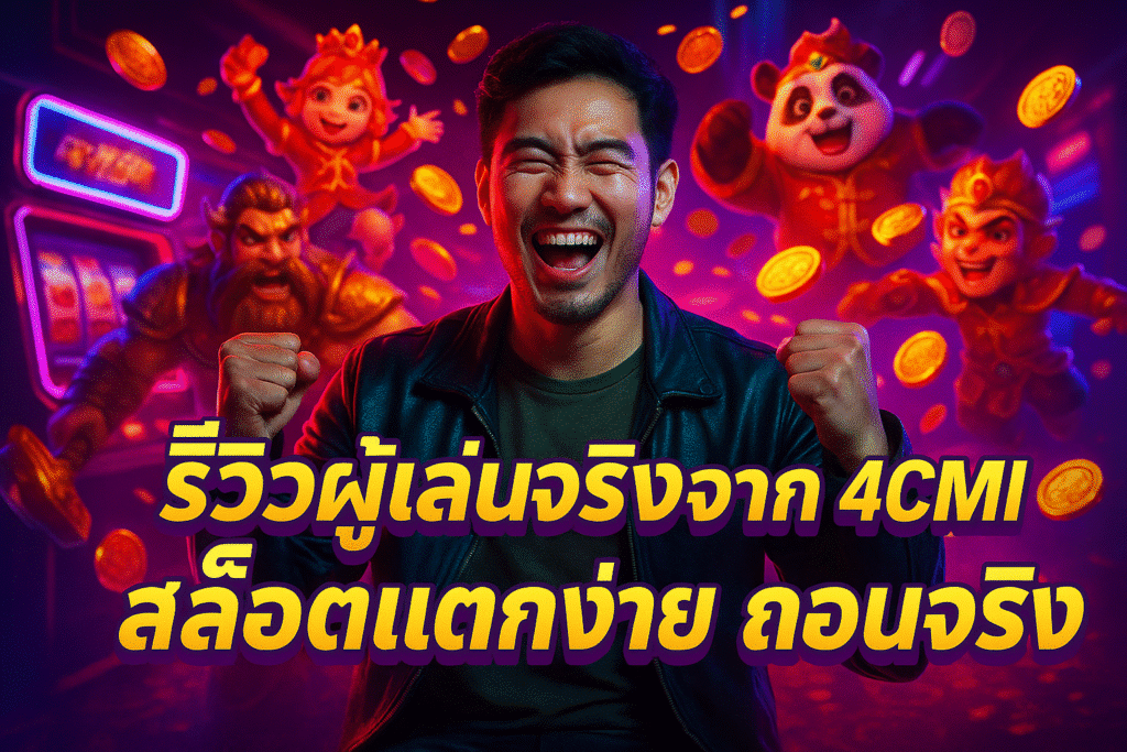 รีวิวผู้เล่นจริงจาก 4CMI สล็อตแตกง่าย ถอนจริง