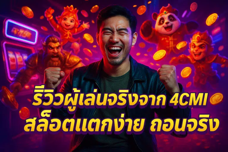 รีวิวผู้เล่นจริงจาก 4CMI สล็อตแตกง่าย ถอนจริง